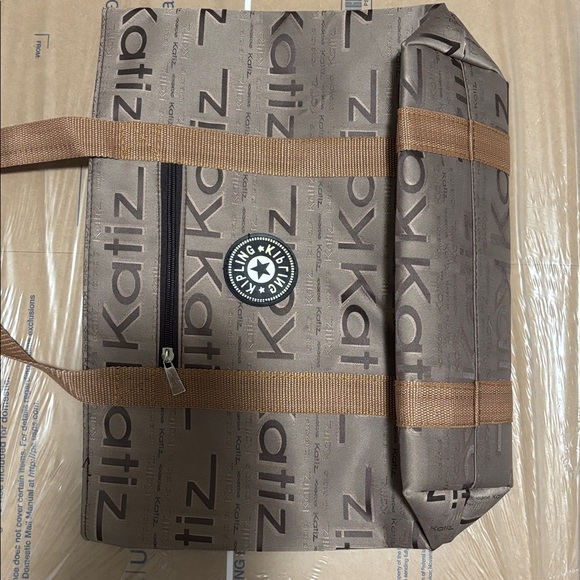 Kipling Brown Logo Tote Bag New Without Tags - Picture 5 of 7